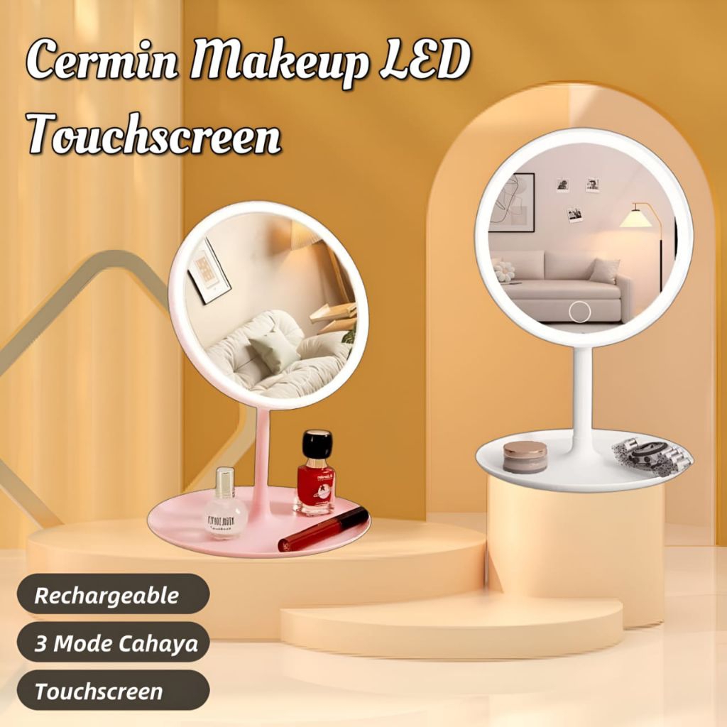 Jual Cermin Mirror LED | Cermin Rias Touchscreen 3 Mode Lampu - Cermin ...