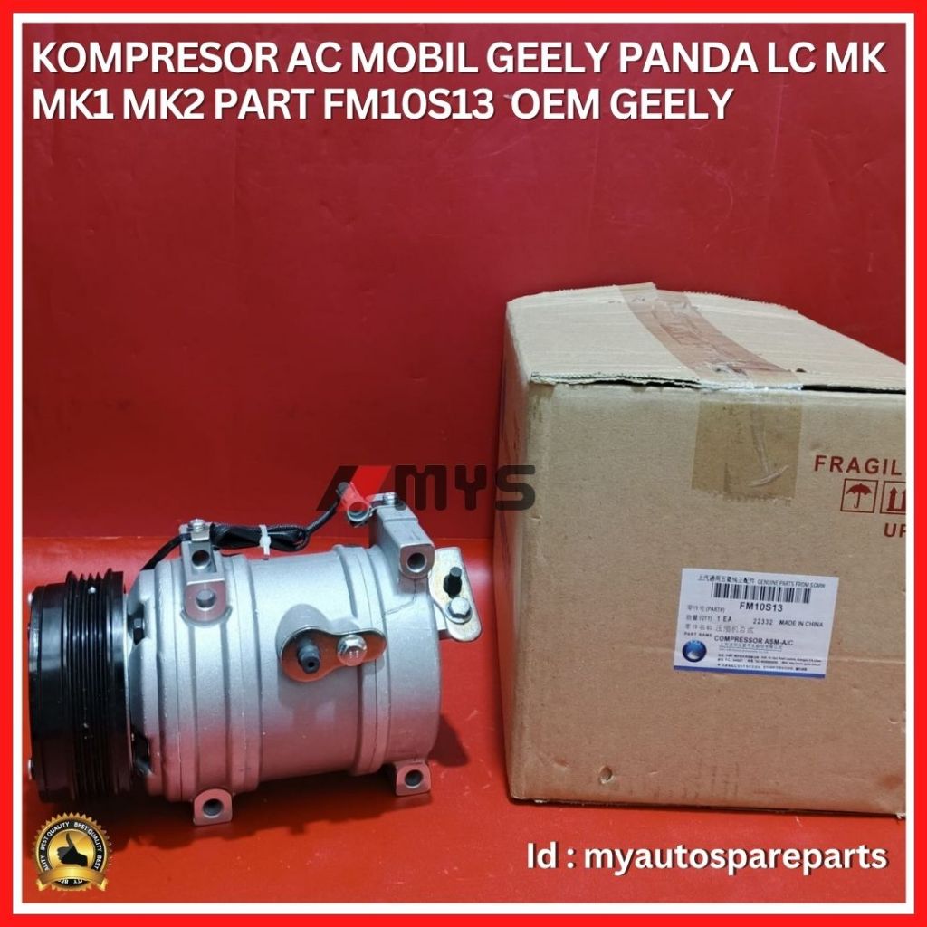 Jual COMPRESSOR AC Mobil GEELY Panda LC MK MK1 MK2 KOMPRESOR OEM GEELY ...