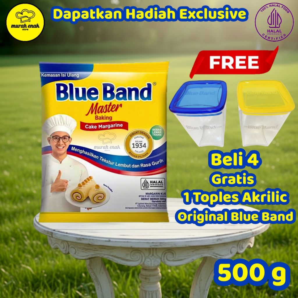 Jual Blue Band Master 500gr Cake Margarin Pouch Original Halal | Shopee ...