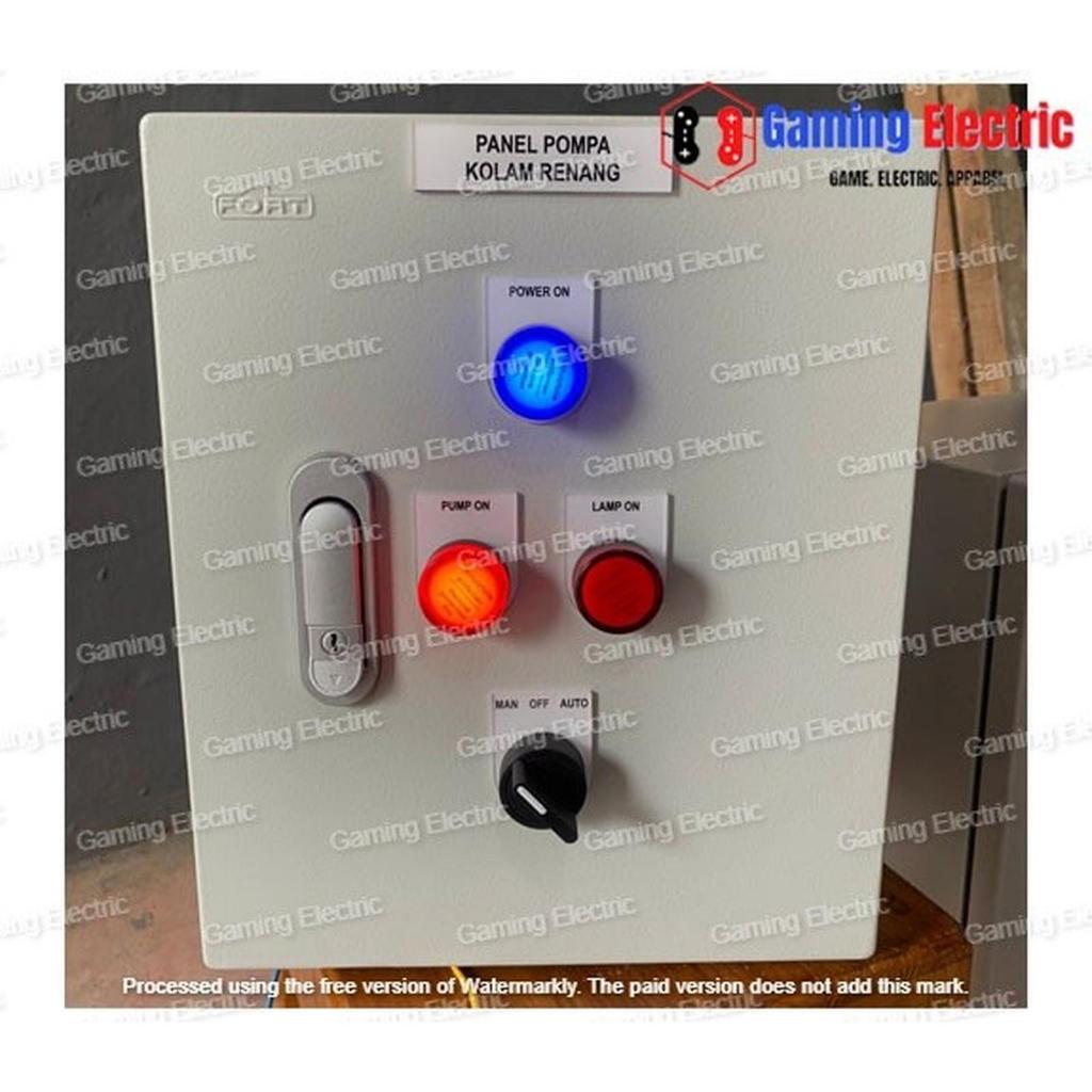 Jual Panel Pompa Kolam Renang + Lampu 2 Timer + travo kolam 60watt ...