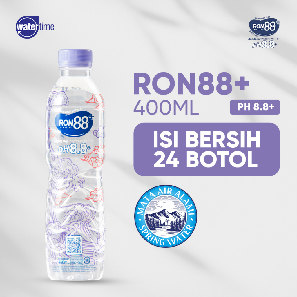 Jual RON88 Air Alkaline 400 ml pH 8.8+ | Shopee Indonesia