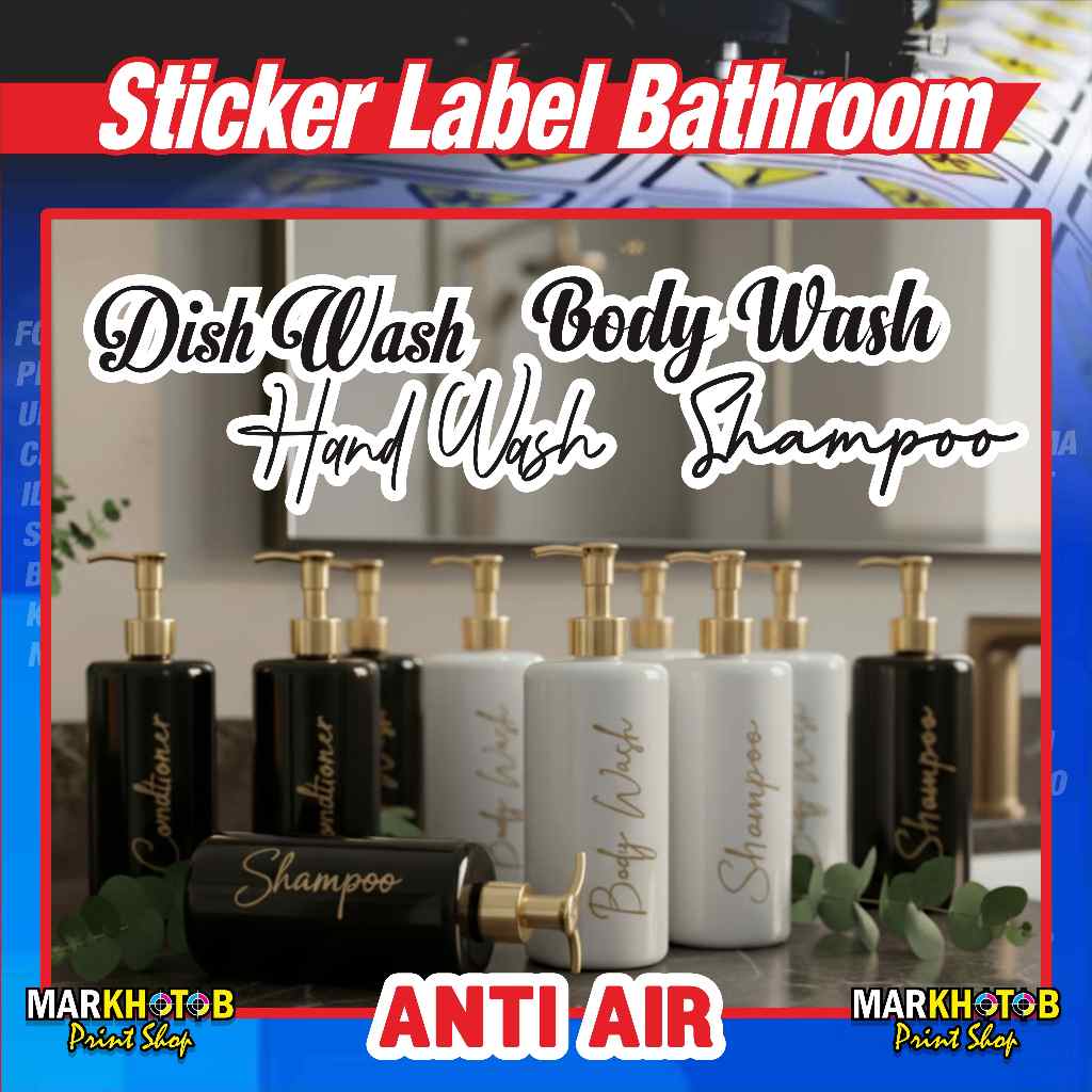 Jual Sticker Cutting Anti Air BATHROOM / KAMAR MANDI / SABUN / SHAMPOO ...