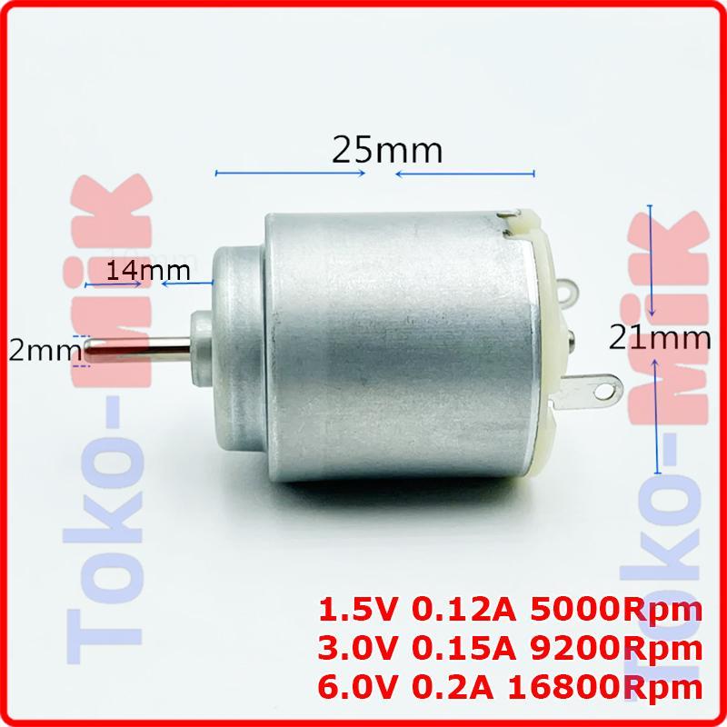 Jual Dinamo DC Motor 140 R140 RS-140 RS140 DC 3V 1.5V-6V Toy DC Motor ...
