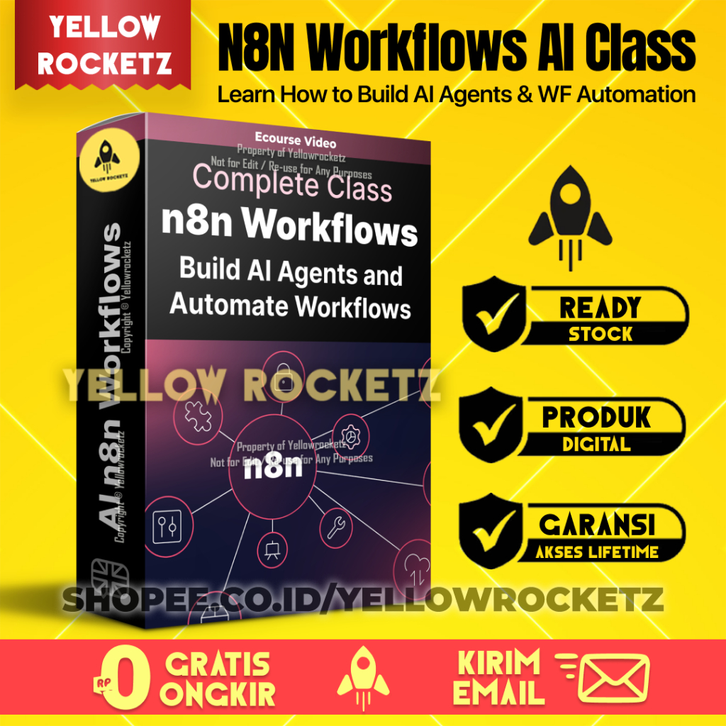 Jual COMPLETE N8N AI WORKFLOW - No-Code Agent Builder & Workflow ...