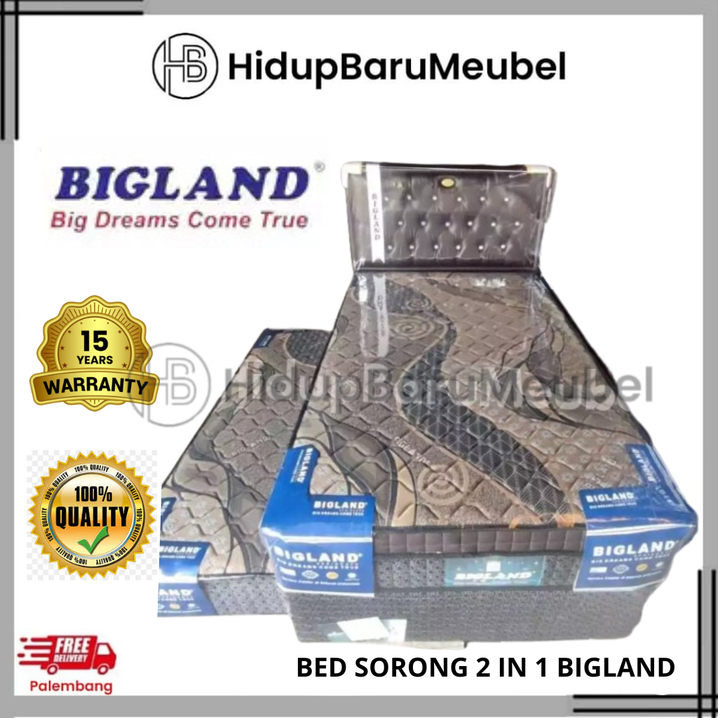 Jual Bed Sorong Bigland / spring bed dorong anak 2 in 1 Murah ...