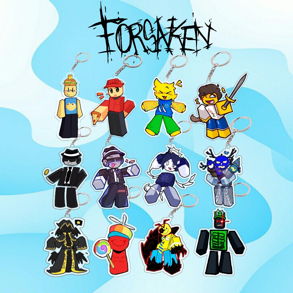 Jual GANTUNGAN KUNCI KARAKTER ROBLOX FORSAKEN SURVIVOR & KILLER / GANCI ...