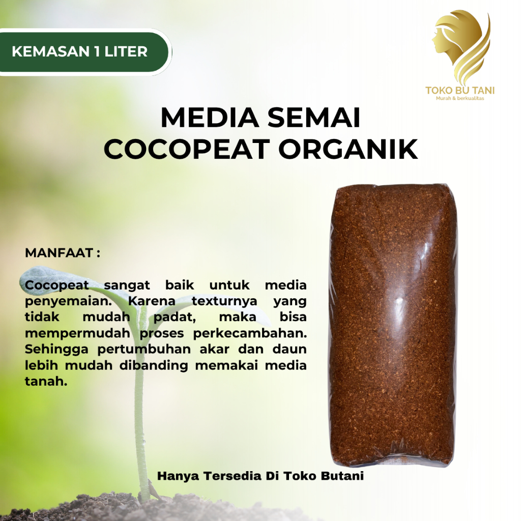 BTN Cocopeat Murni Untuk Media Tanaman 1 Liter