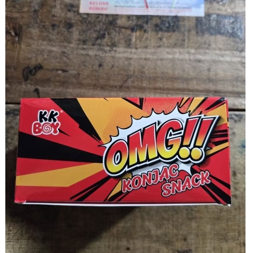 Jual KK BOY OMG KONJAC SNACK SPICY FLAVOR ( 30 PCS) | Shopee Indonesia