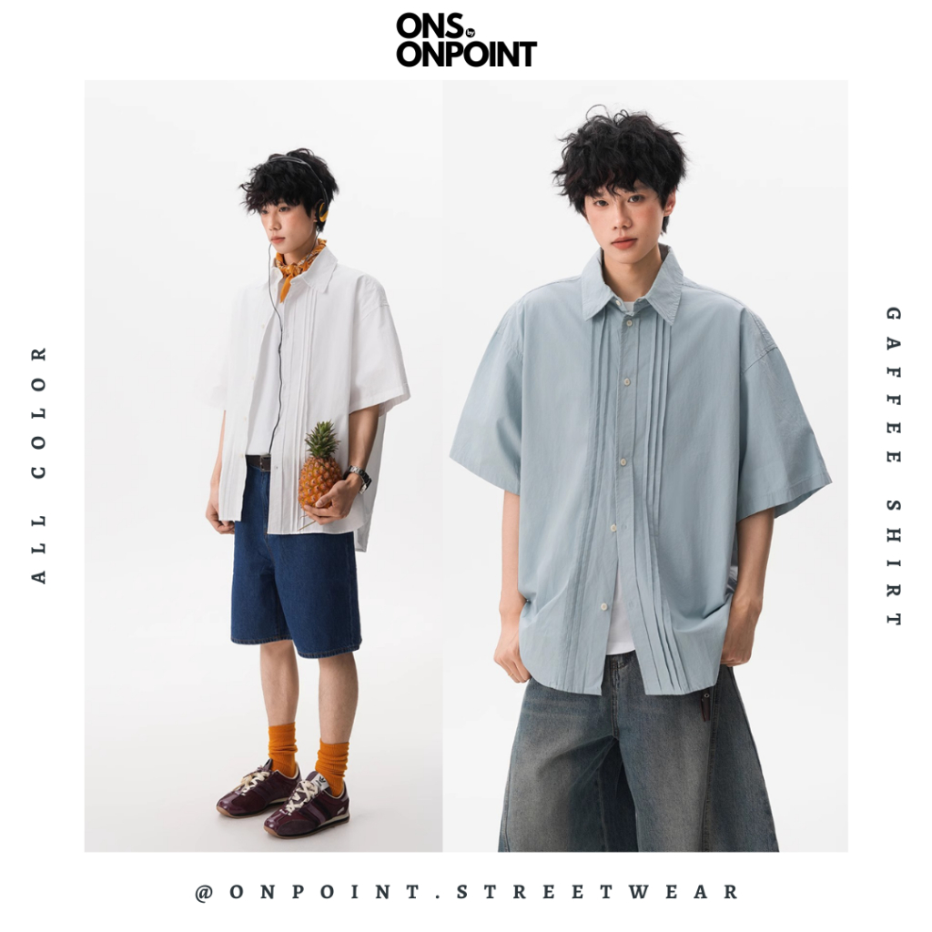 Jual [ONS BY ONPOINT] Gaffee Shirt - kemeja pria denim kemeja denim ...