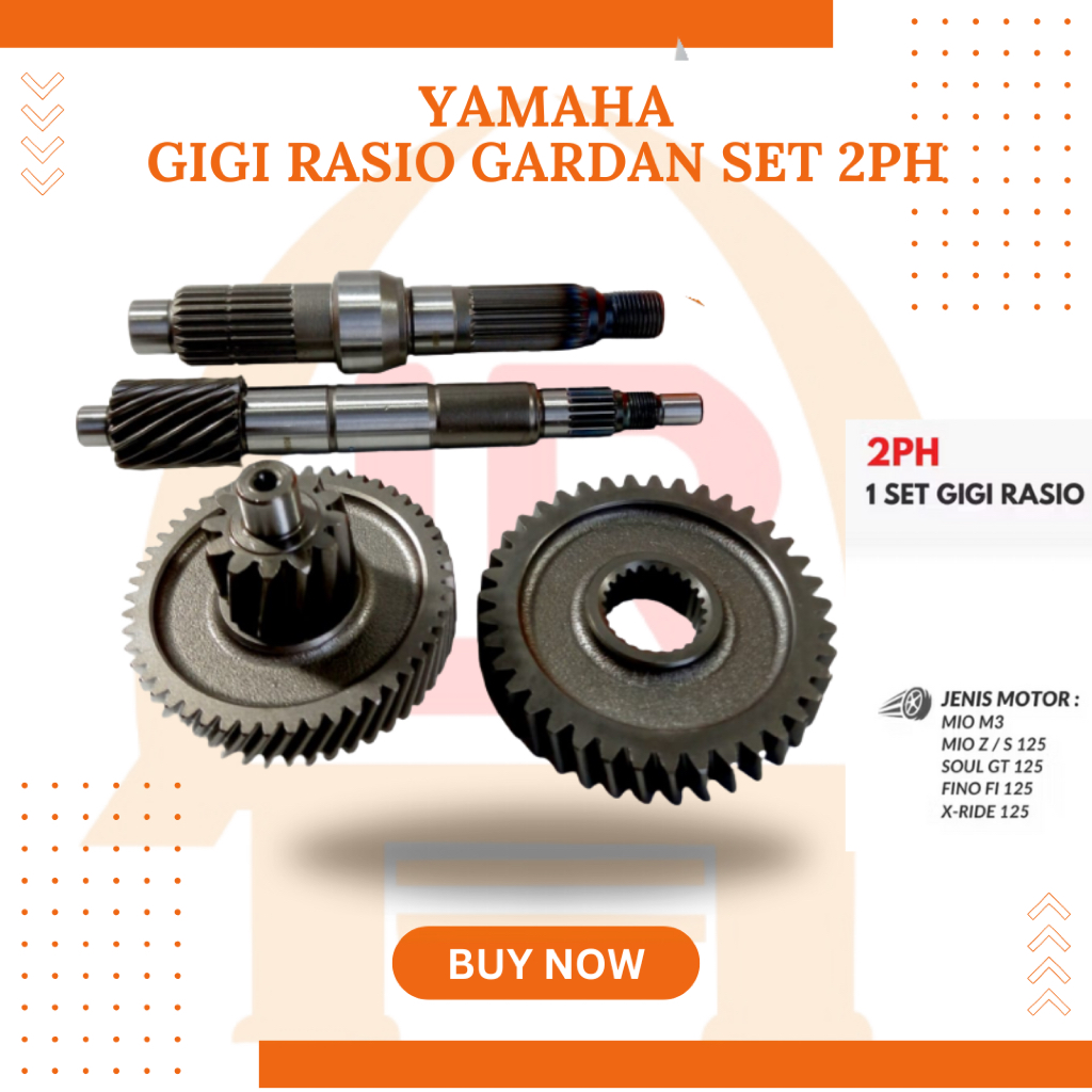 Jual (YAMAHA) 1 SET KOMPLIT GIGI RASIO MIO M3 2PH / AS PULLY MIO Z / S ...