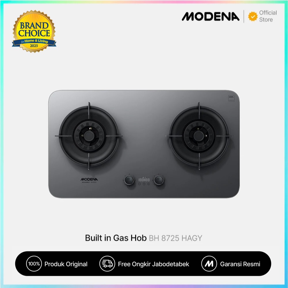 Jual MODENA Gourmet Built-in Gas Hob 70cm 2 Burner Mix Brass - BH 8725 ...