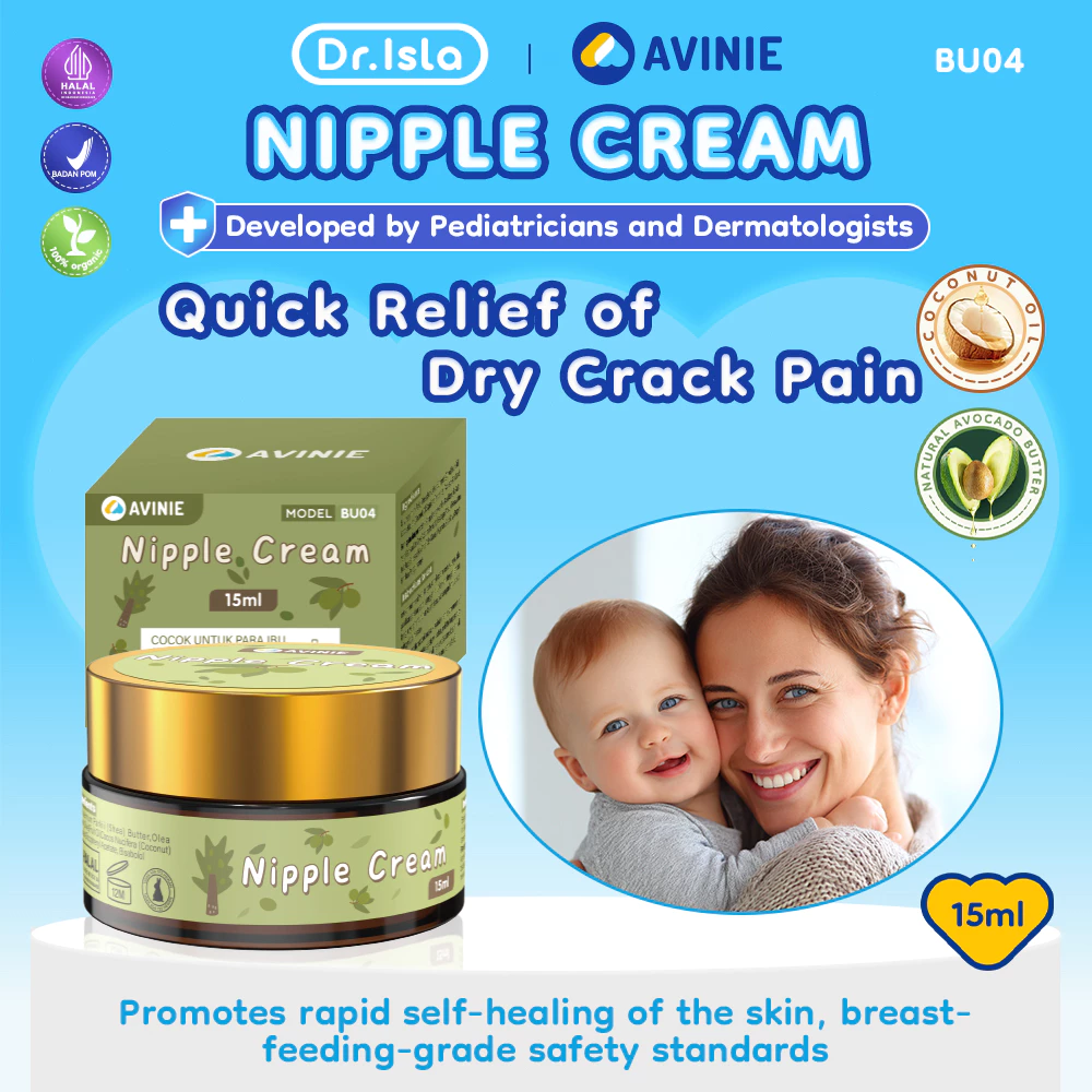 AVINIE & Dr.isla Intensive Nipple Cream Natural Ingredient 15ml BPOM Krim Puting Lecet Food Grade HALAL BU04
