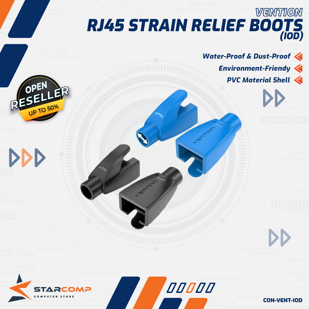 Jual Vention Plug Boot Connector RJ45 Strain Relief Boots - IOD ...
