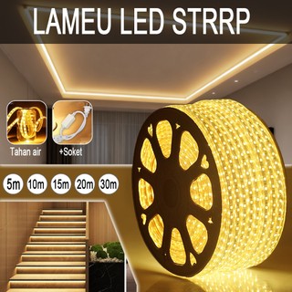 Lampu LED Strip Selang Warm White 220V 5m-30m
