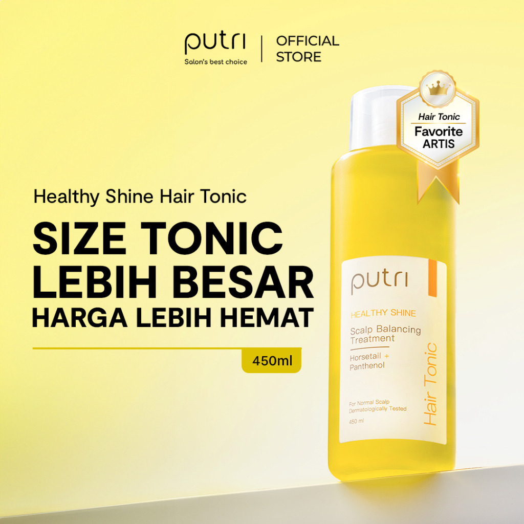 Jual Putri Healthy Shine Hair Tonic 450mL – Anti Rambut Kusam | Hair ...