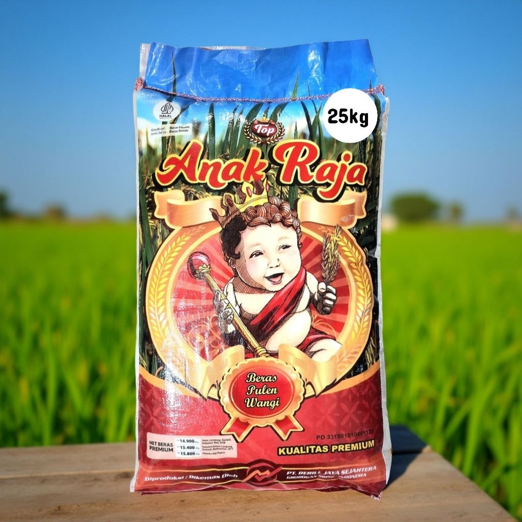 Jual Beras Premium Anak Raja 25kg - Pulen dan Wangi | Shopee Indonesia