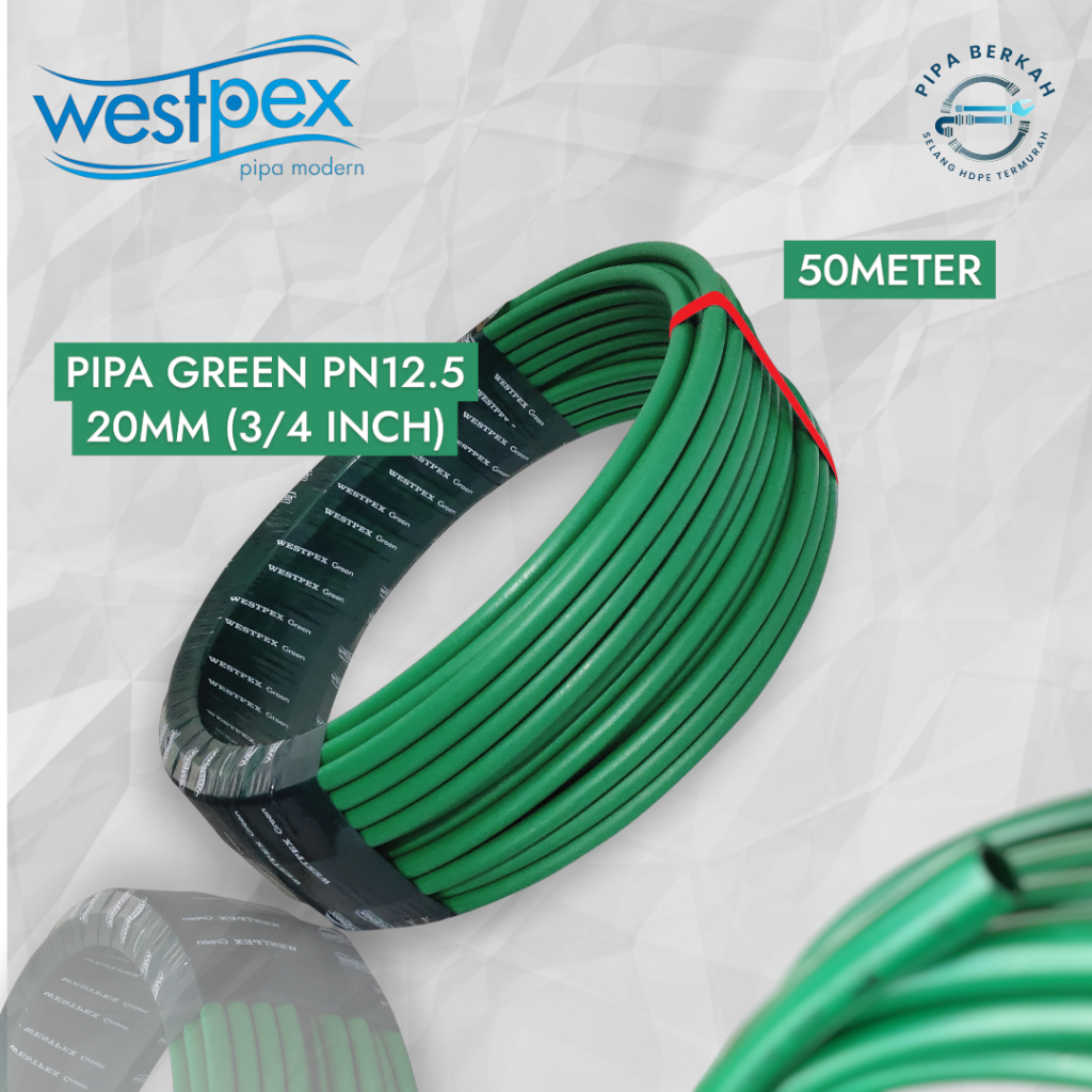 Jual Pipa Westpex Green 3/4 inch (20mm) PN12.5 - 1 ROLL 50METER ...