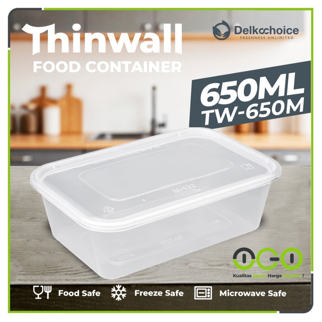 Jual Thinwall Food Container Box Putih Bening 650ml Tempat Makan ...