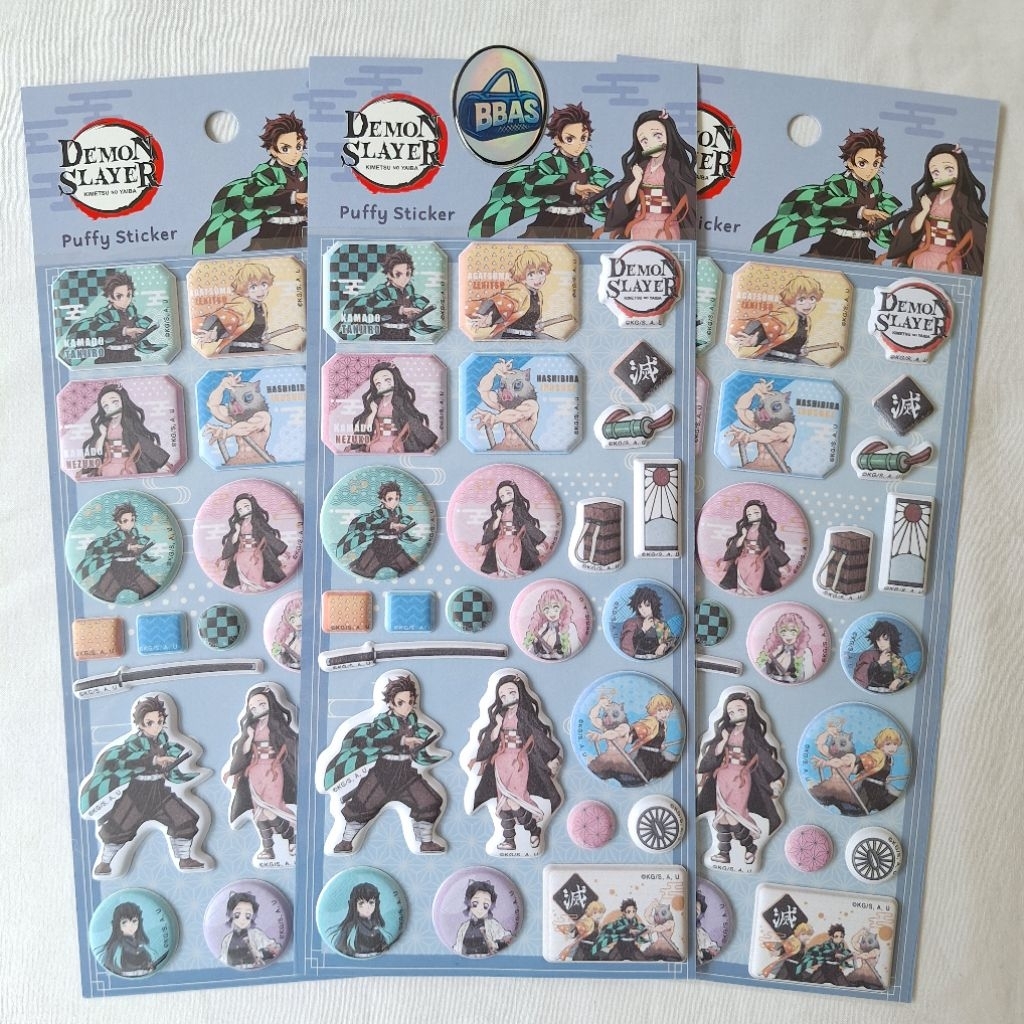 Jual Demon Slayer Puffy Stickers / Stiker / Label / Adinata 6149 ...