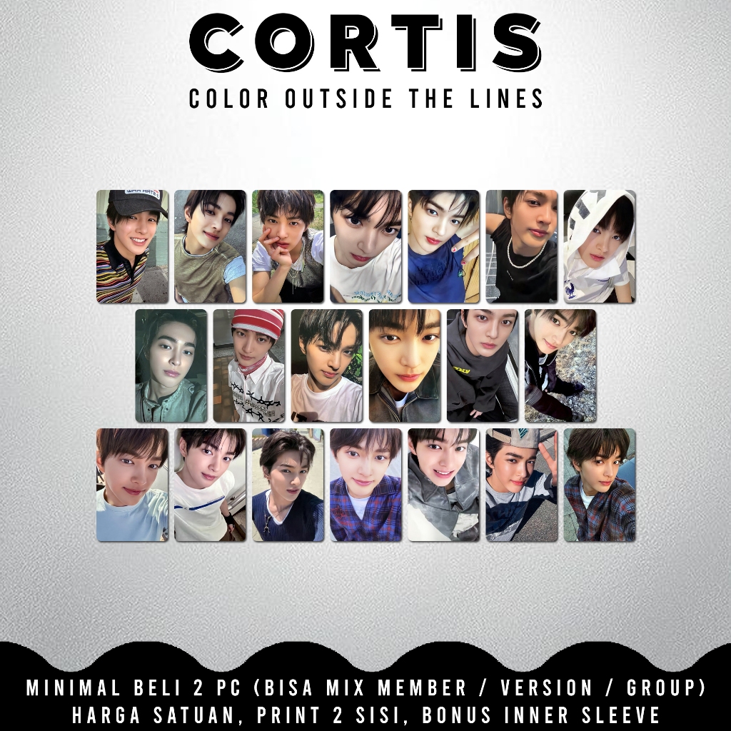 Jual UNOFFICIAL PHOTOCARD CORTIS COLOR OUTSIDE THE LINES [REP PART 1 ...