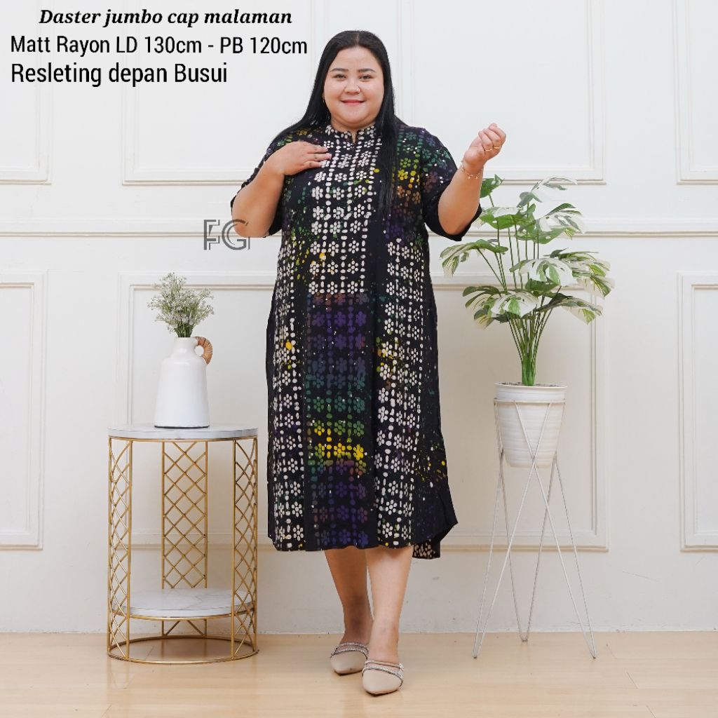 Daster Jumbo Twill Rayon Super Lengan 7