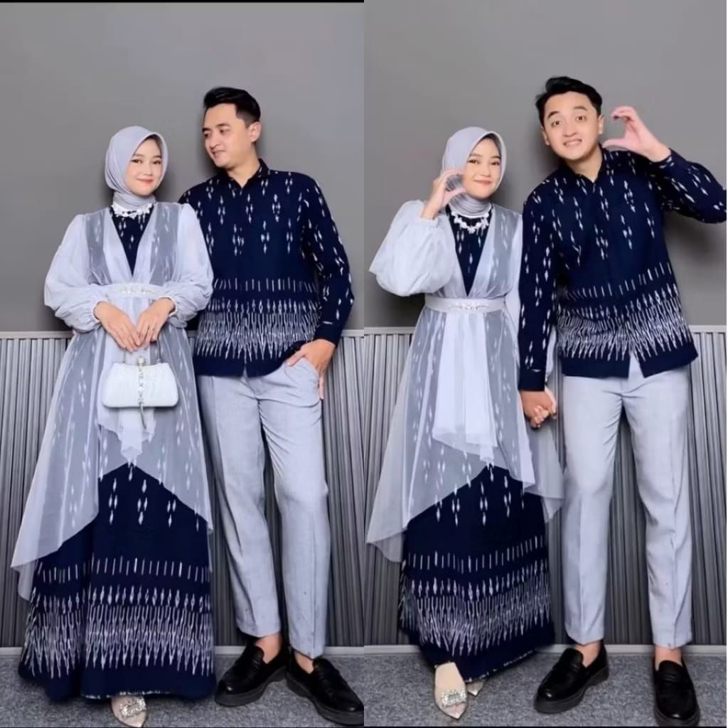 Jual mariposa baju couple set tenun terbaru - baju te…