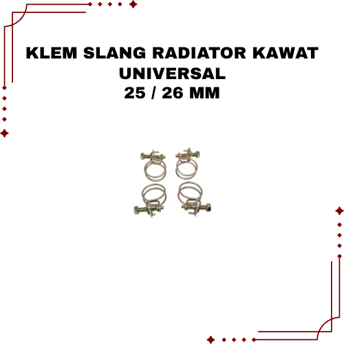 Jual Klam Klem Selang Kawat Ukuran 25 mm Hose Clamp Klem Selang Air ...