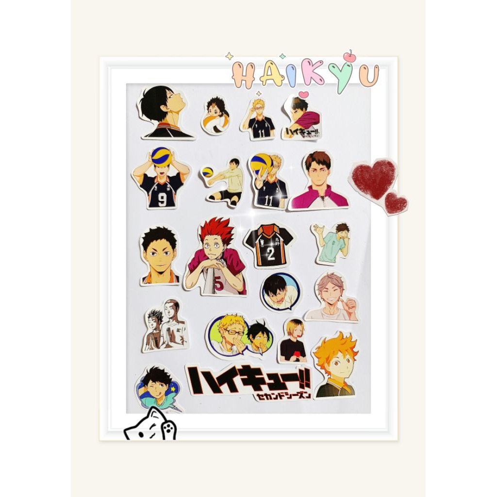 Jual Sticker Anime Haikyu Random Mix isi 13pcs | Shopee Indonesia