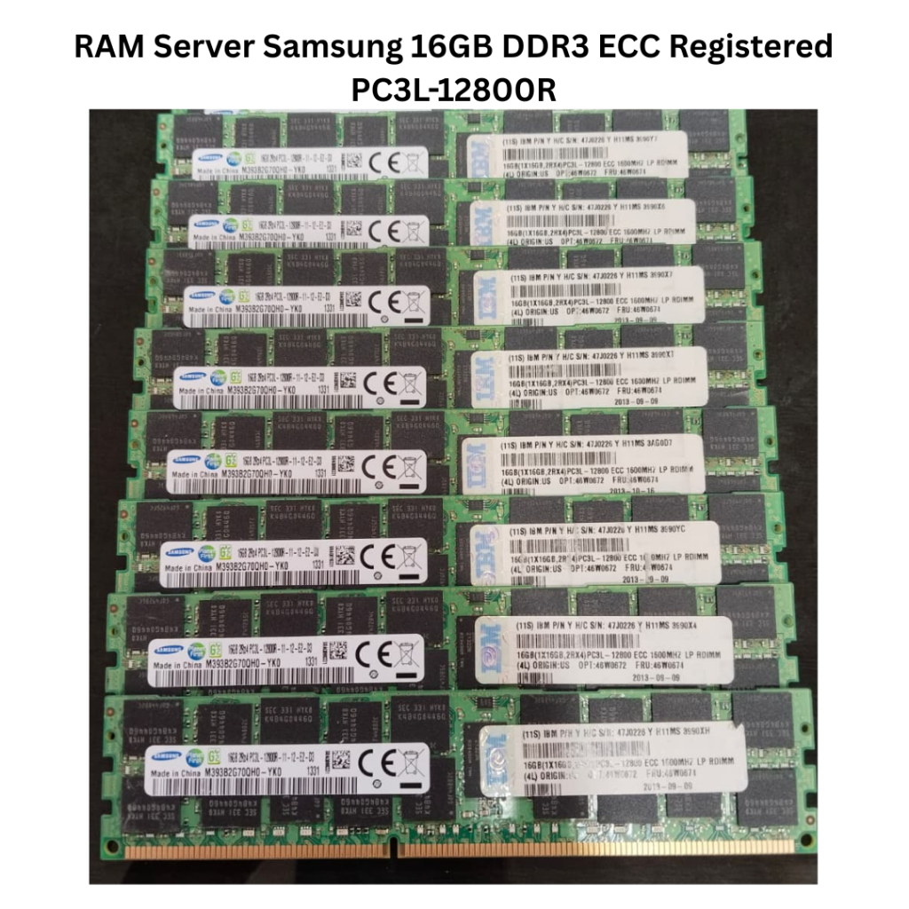 Jual Memory RAM Server Samsung 16GB DDR3 ECC Registered PC3L-12800R ...