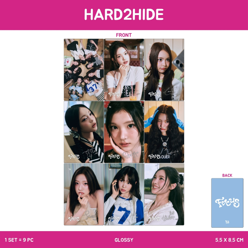 Jual PHOTOCARD HEARTS2HEARTS RUDE 2SISI 9 PCS KPOP CARDS