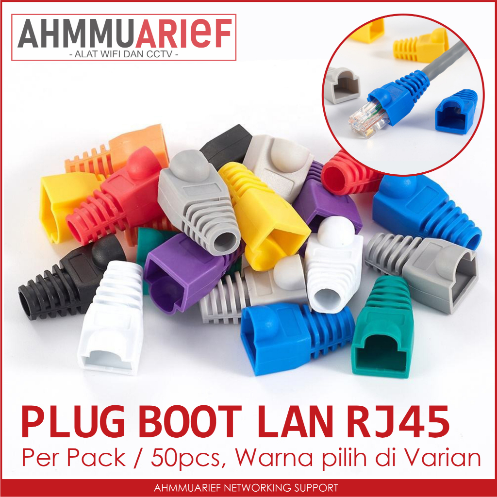 Jual PLUG BOOT PLUGBOOT PLUGBOT RJ45 KARET KONEKTOR LAN LAN UTP FTP ...