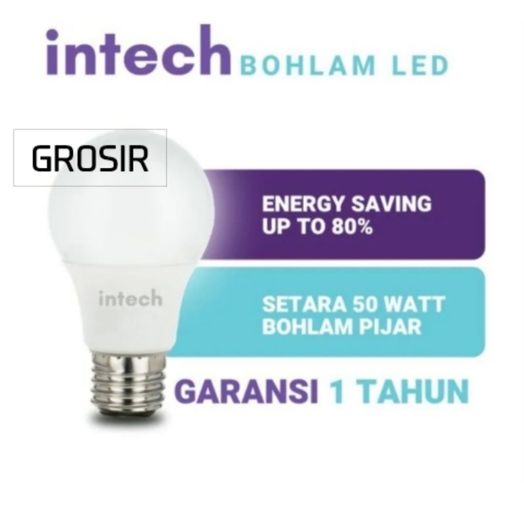 Jual Intech INTC003 Bohlam LED Bercahaya Putih - 5 W 7 W 9 W 12 W 15 W ...