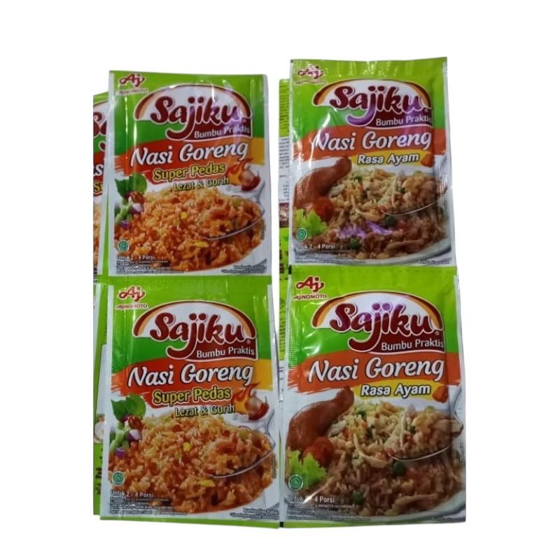 Jual Sajiku Bumbu Nasi Goreng Rasa Ayam & Pedas1 Renceng 10 Sachet 20g ...