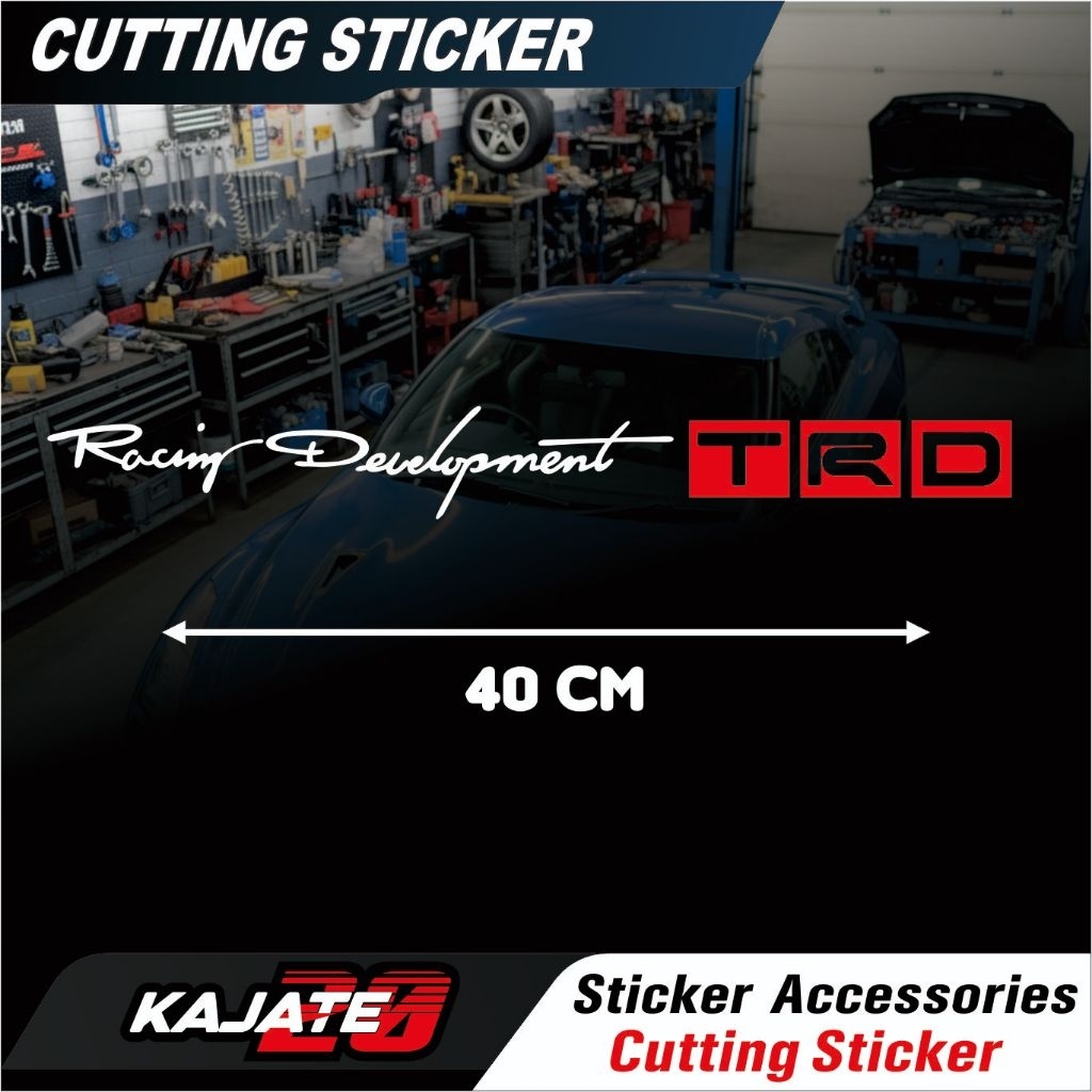 Jual sticker cutting racing development trd sticker mobil | Shopee ...