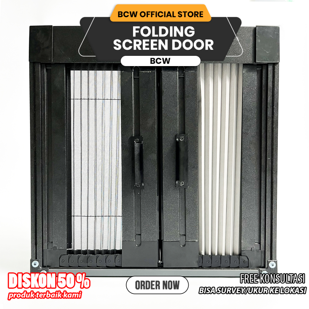 BCW - Folding Screen Door - Pintu LIpat Mesh Door Anti Serangga