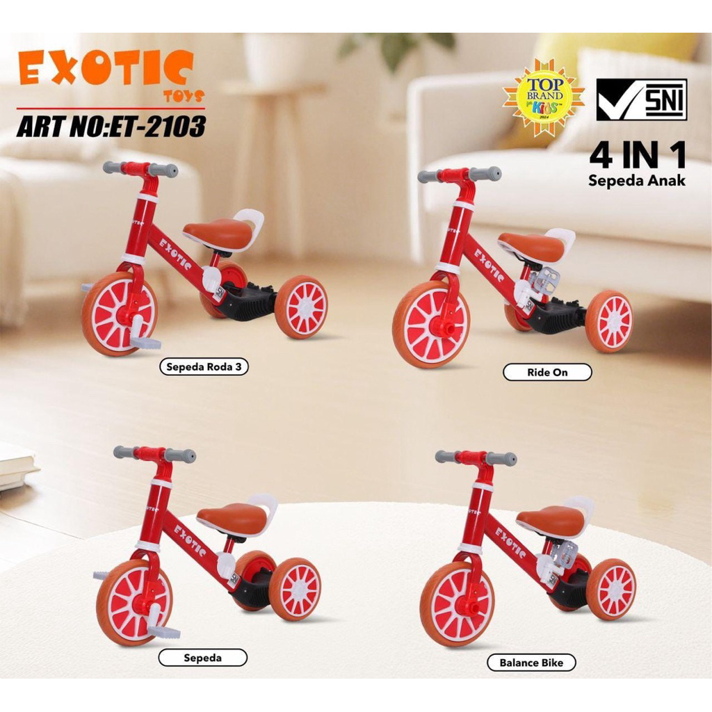 Jual SEPEDA ANAK RODA TIGA 3IN1 BALANCE BIKE ET2103 ET 2103 ET2103 ...