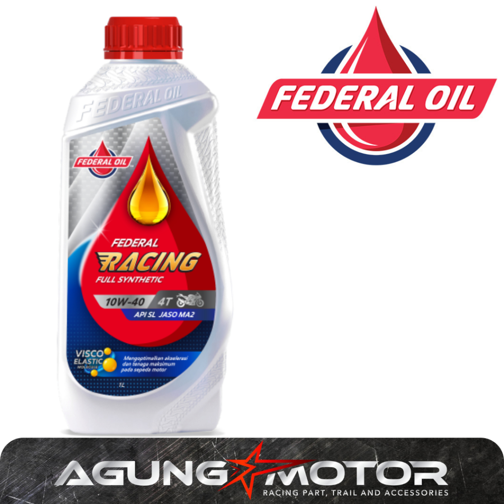 Jual Oli Mesin Motor Federal Racing 1 Liter 10W40 4T 1000ML Motor Sport ...