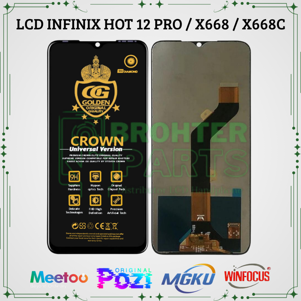 Jual LCD INFINIX HOT 12 PRO / X668 / X668C FULLSET ORIGINAL ...