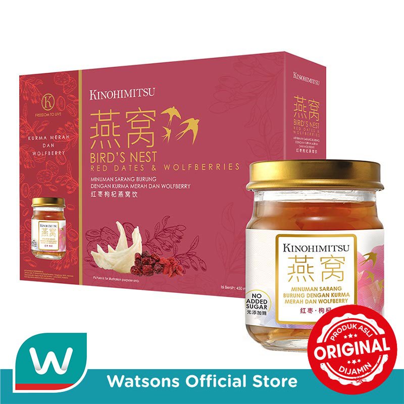 Kinohimitsu Bird's Nest Red Dates & Wolfberries 6'S 75ml