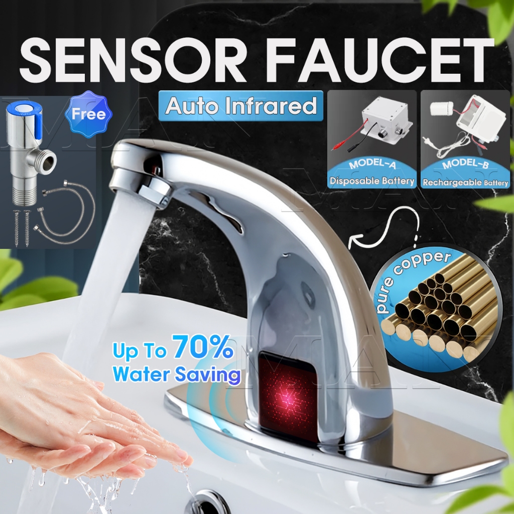 Jual Kran Wastafel Sensor Otomatis Sensor Keran Air Tanpa Sentuhan ...