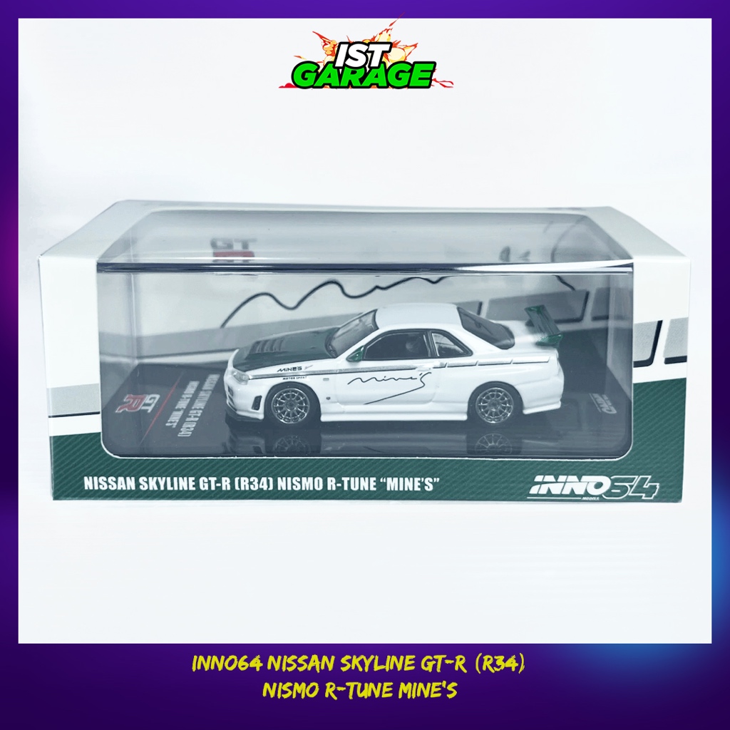 Jual Inno64 Nissan Skyline GT-R R34 Nismo R-Tune Mine's | Shopee Indonesia