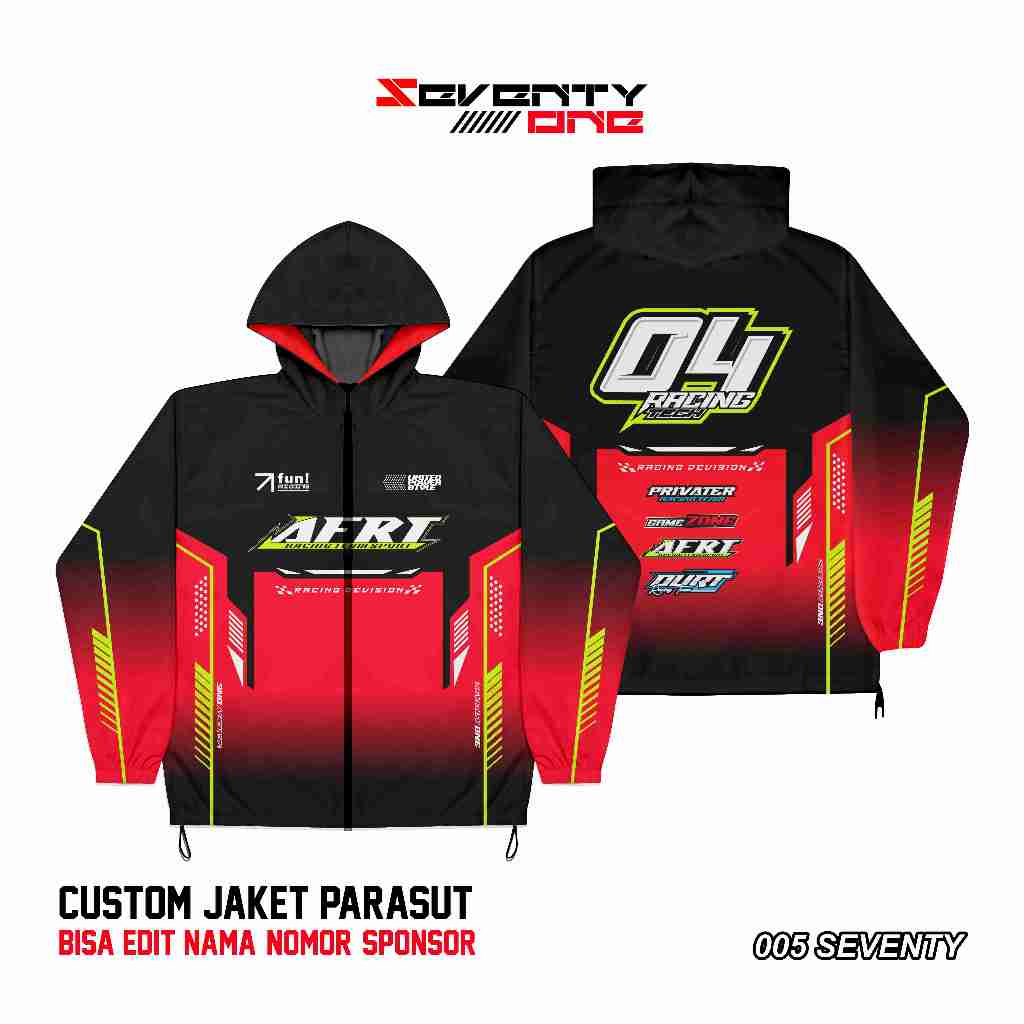 Jual JAKET RACING DESAIN BEBAS REQUEST MOTIF JAKET PARASUT/JAKET RACING ...