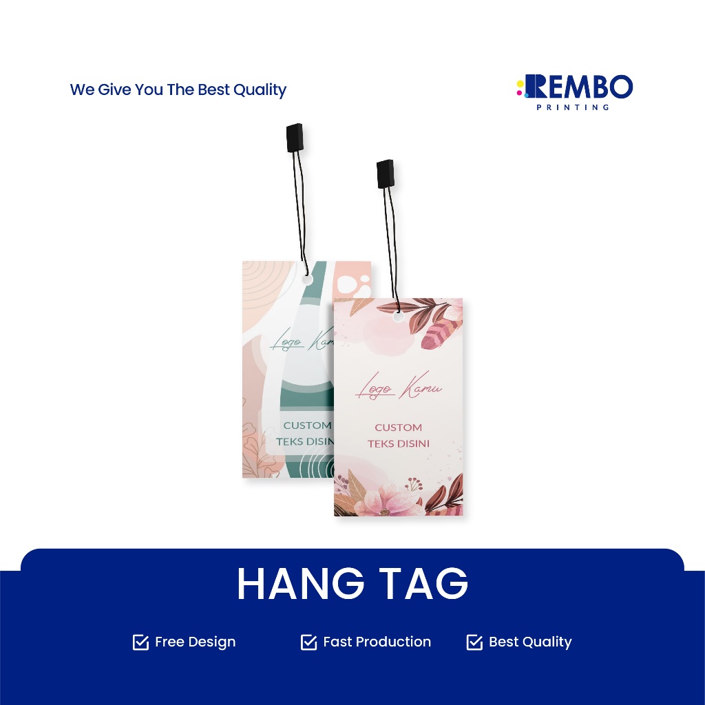 Jual [TERMURAH] Hang Tag Produk - Label Baju - Cetak Hangtag Baju ...