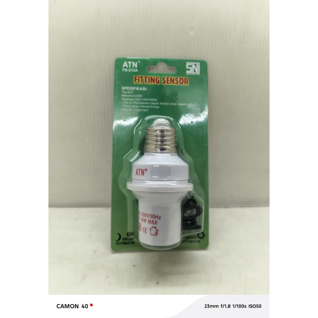 Jual PROLIGHT FITTING LAMPU SENSOR CAHAYA FITING OTOMATIS DUDUKAN LAMPU ...
