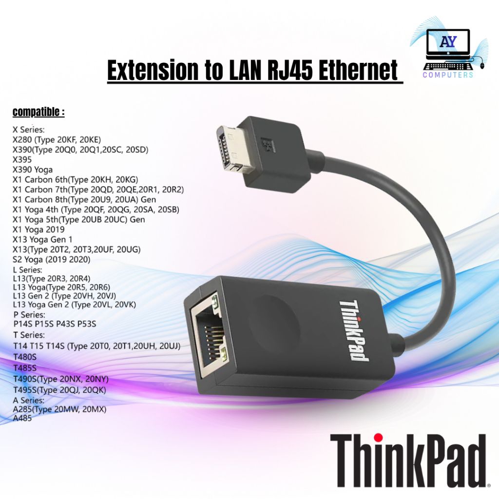 Jual Adapter Dongle Cable Lenovo Thinkpad RJ45 Ethernet Original ...