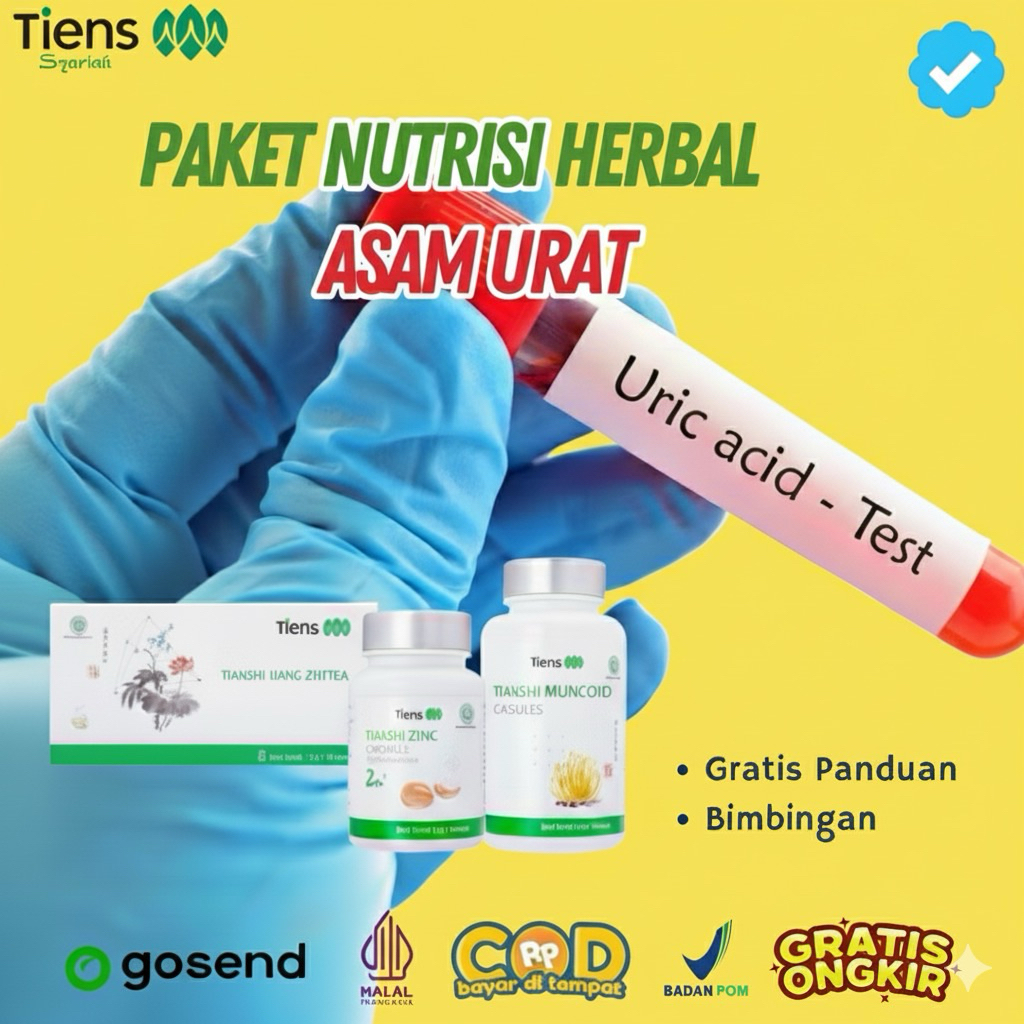 Tiens tcm herbal china Asam urat dan kolestrol darah tinggi hipertensi Ampuh Fitofarmaka Halal Bpom