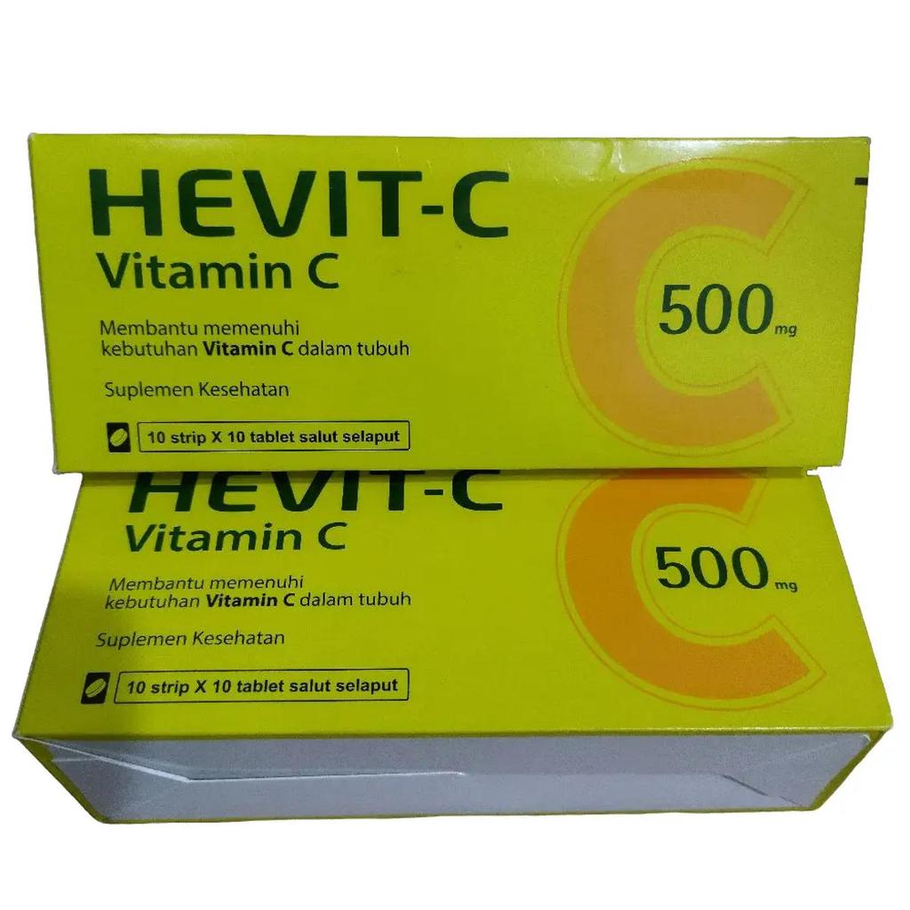 Jual HEVIT C 500 MG/VITAMIN C 500MG PER BOK ISI 100 TABLET | Shopee ...