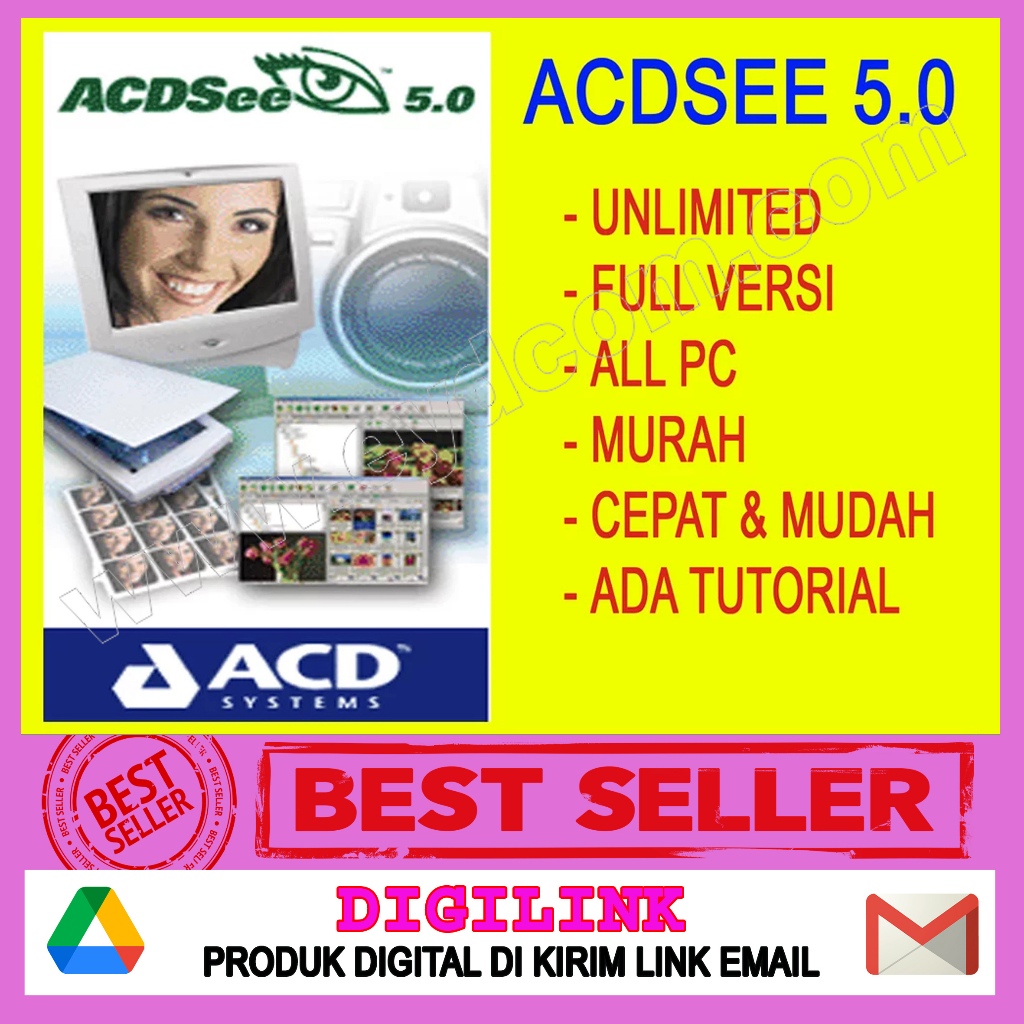 Jual PROGRAM ACDSEE 5.0 ALL PC FULL VERSION BANYAK PC APLIKASI ACD ...