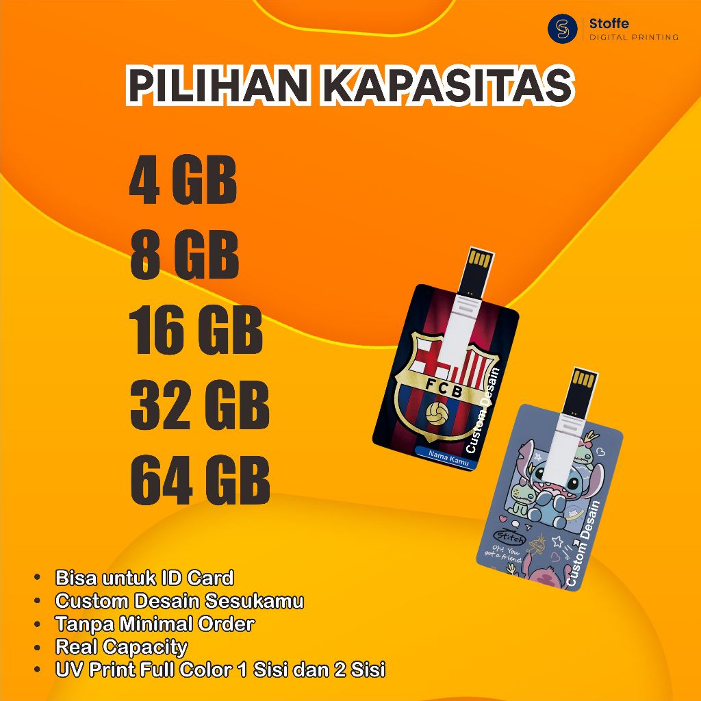 Jual Flashdisk Kartu Custom Flash Disk Card Custom Flashdisk Custom ...