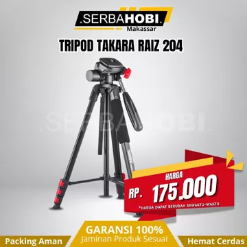 Tripod Takara Raiz 204 Cocok Untuk Handphone Dan Kamera